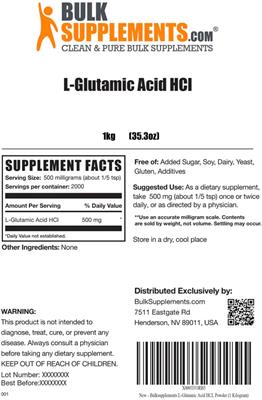 L-Glutamic Acid HCl label