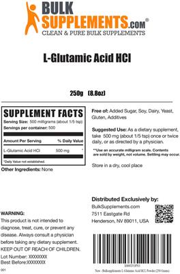 L-Glutamic Acid HCl label