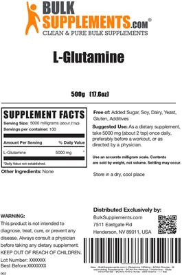 L-Glutamine label