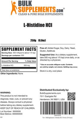 L-Histidine HCl label