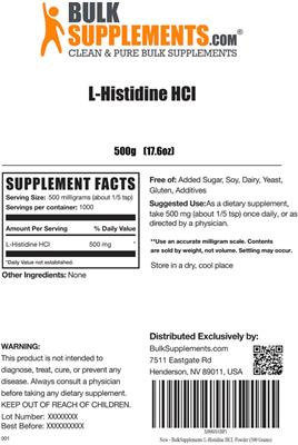 L-Histidine HCl label