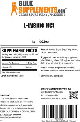 L-Lysine HCl label