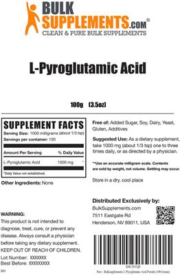 L-Pyroglutamic Acid label