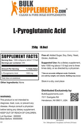 L-Pyroglutamic Acid label