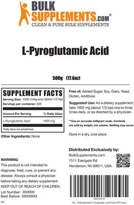 L-Pyroglutamic Acid label