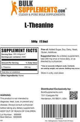 L-Theanine label
