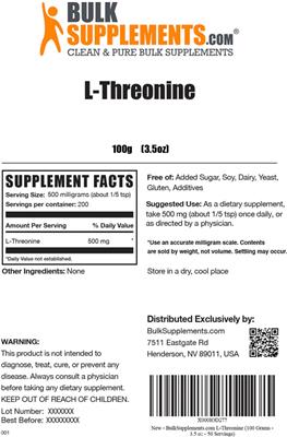 L-Threonine label