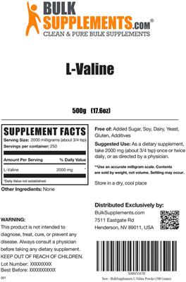 L-Valine label