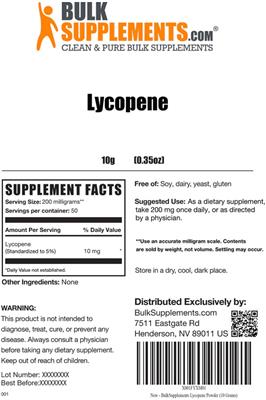 Lycopene label