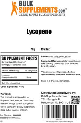 Lycopene label