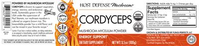 Cordyceps label