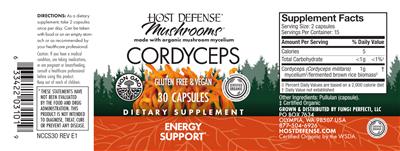 Cordyceps label