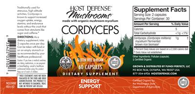 Cordyceps label