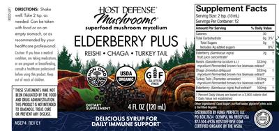 Elderberry Plus label