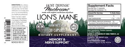 Lion's Mane label