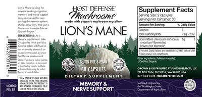 Lion's Mane label