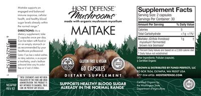 Maitake label