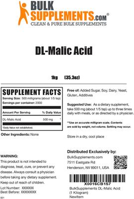 DL-Malic Acid label