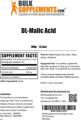 DL-Malic Acid label