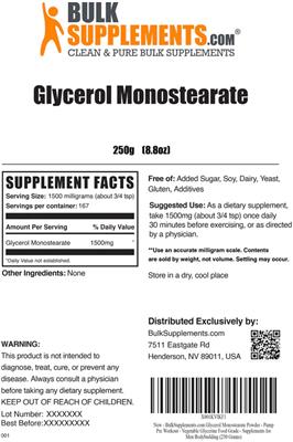 Glycerol Monostearate label