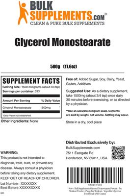 Glycerol Monostearate label