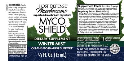 Myco Shield Spray Winter Mist label