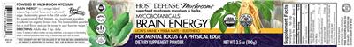 Brain Energy label