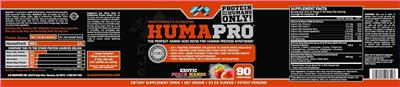 HumaPro Exotic Peach Mango label