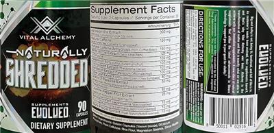 Naturally Shredded label