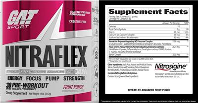 Nitraflex Fruit Punch label