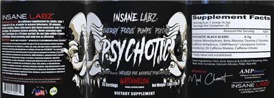 Psychotic Black Watermelon label
