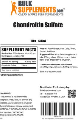 Chondroitin Sulfate label