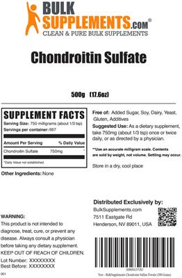 Chondroitin Sulfate label