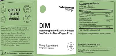 DIM 150 mg label