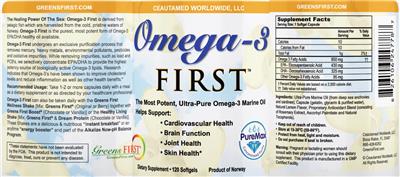 Omega-3 First label