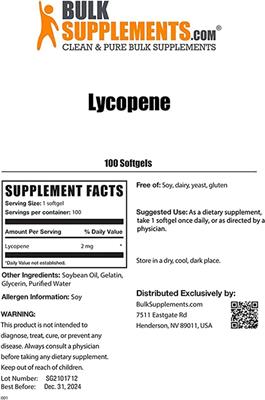 Lycopene label