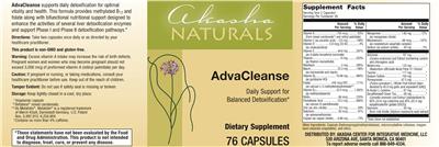 AdvaCleanse label