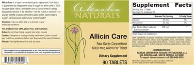 Allicin Care label