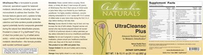 UltraCleanse Plus label
