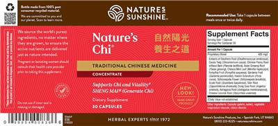 Nature's Chi label