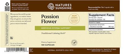 Passion Flower label