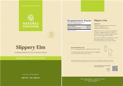Slippery Elm label