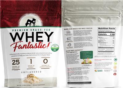 Whey Fantastic! Unflavored label