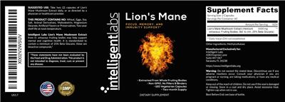 Lion's Mane label