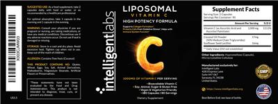 Liposomal Vitamin C label