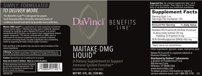 Maitake-DMG Liquid label