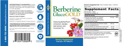 Berberine GlucoGOLD label