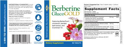 Berberine GlucoGOLD label