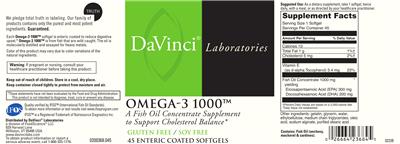 Omega-3 1000 label