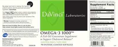 Omega-3 1000 label
